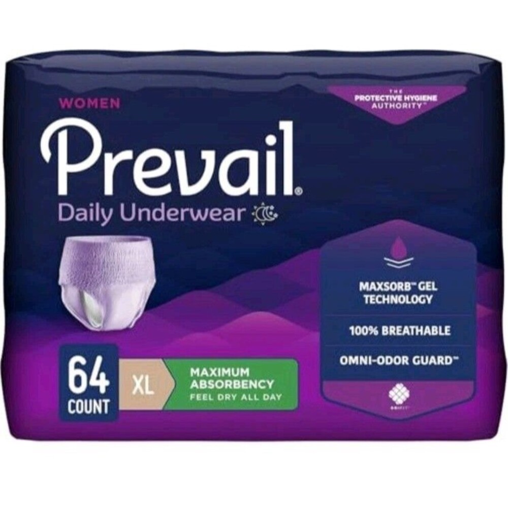 Prevail Proven X-Large Women's Pull-Up Incontinence Underwear 64 Ct Maximum